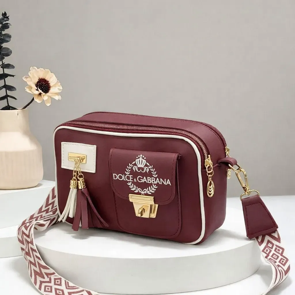 Veloura Chic Crossbody – Black ,Maroon, Mustard, Purple, Brown, Beige, Green, Blue, Pink - Image 6