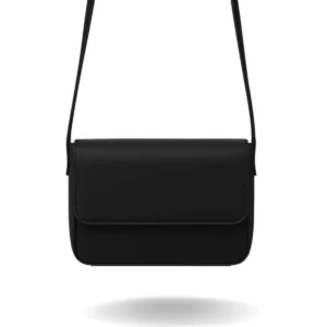 Veloura Chic Crossbody – Black, White