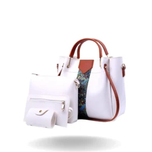 Crescent Elegance Handbag – White, Black, Red, Pink, Blue, Yellow, Orange, Grey