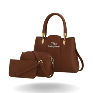 Luxe Harmony Handbag Set – Brown, Maroon, Pink, Black, Blue, Green, Mustard