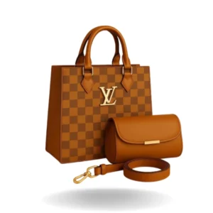 Luxe Harmony Handbag Set – Black, White, Beige, Mustard